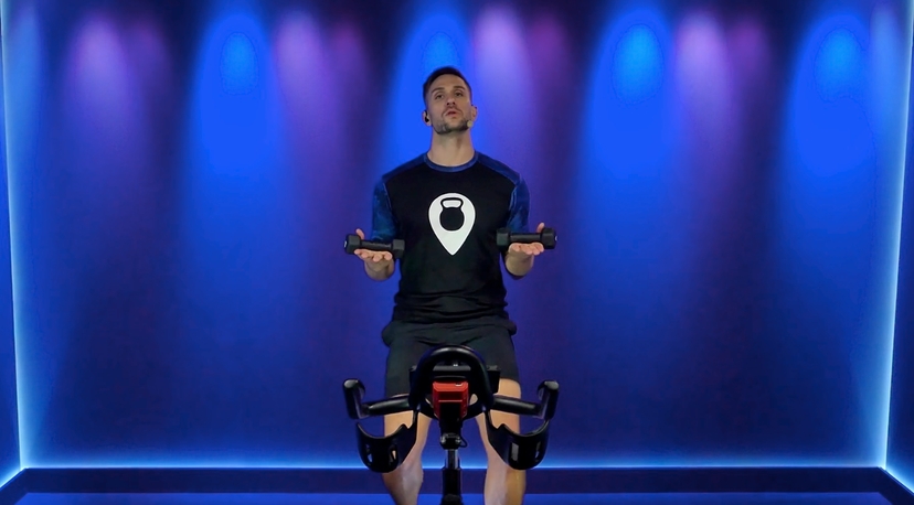 45 Min Adv Rhythm Ride w/ Dumbbells #176