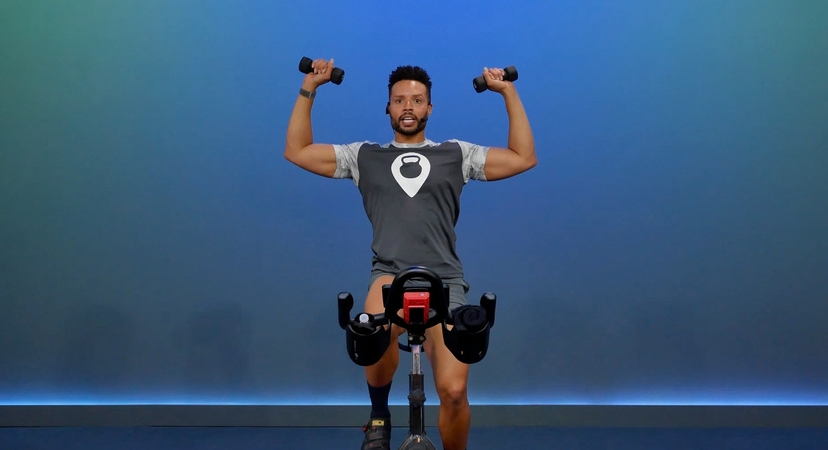 45 Min Cycle & Climb w/ Dumbbells #283