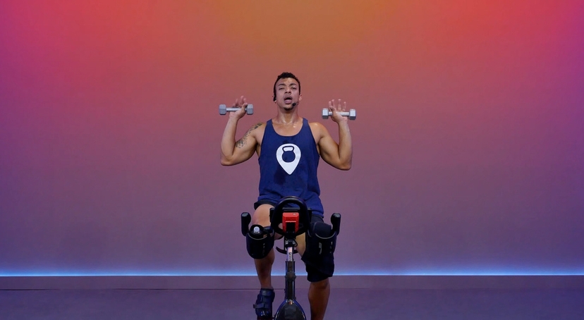 45 Min Adv Rhythm Ride w/ Dumbbells #296