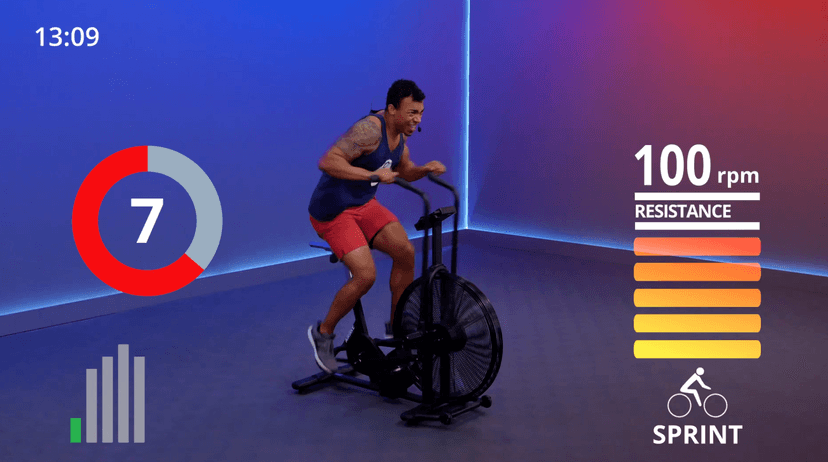 15 Min HIIT Pyramid Airbike #17