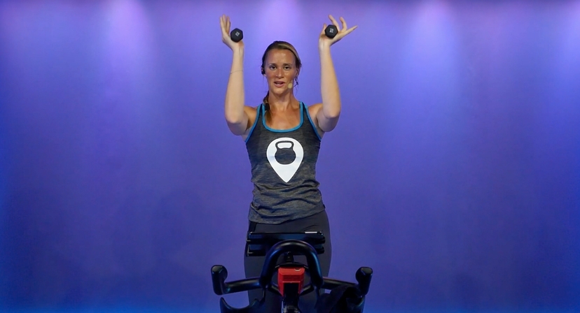 30 Min Adv Ride w/ Dumbbells #142