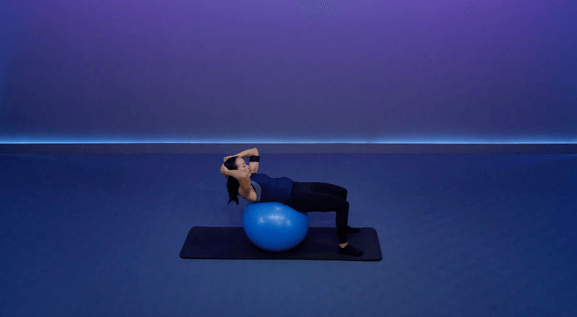 15 Min Core with an Exercise Ball #23